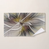 フローラフラクタル、ファンタジーフラワーとアースカラー バスタオルセット (ハンドタオル)