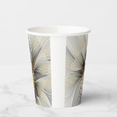 フローラフラクタル、ファンタジーフラワーとアースカラー 紙コップ (左)