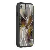 フローラフラクタル、ファンタジーフラワーとアースカラー Case-Mate iPhoneケース (裏面/右)