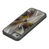 フローラフラクタル、ファンタジーフラワーとアースカラー Case-Mate iPhoneケース (ボトム)