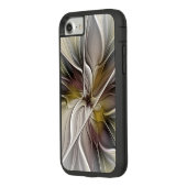 フローラフラクタル、ファンタジーフラワーとアースカラー Case-Mate iPhoneケース (裏面/左)