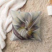 フローラフラクタル、ファンタジーフラワーアース色名 クッション (ブランケット)