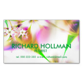 フローラフラクタル マグネット名刺 (正面)