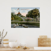 フローラフラッグ、ベルアイルパーク、デトロイト1915ヴィンテージ ポスター (キッチン)