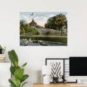 フローラフラッグ、ベルアイルパーク、デトロイト1915ヴィンテージ ポスター (ホームオフィス)