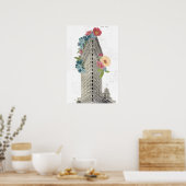 フローラフラットアイロン |ニューヨーク，ニューヨーク ポスター (キッチン)