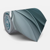 フローラフラッモダンタル抽象芸術ブルーグレー ネクタイ (ロール)