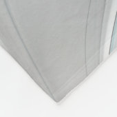 フローラフラッモダンタル抽象芸術ブルーグレー フリースブランケット (角)