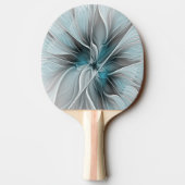 フローラフラッモダンタル抽象芸術ブルーグレー 卓球ラケット (裏面)