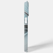 フローラフラッモダンタル抽象芸術ブルーグレー Case-Mate iPhoneケース (裏面 / 右)