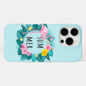 フローラフラミンゴサマーブリス Case-Mate iPhoneケース (裏面 (横))