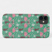 フローラフラミンゴシームレスピンクグリーン Case-Mate iPhoneケース (裏面(横))