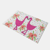 フローラフラミンゴフィエスタ ドアマット (アングル)