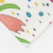 フローラフラミンゴフィエスタ フリースブランケット (角)