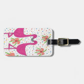フローラフラミンゴフィエスタ ラゲッジタグ (正面横)