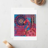 フローラフラミンゴ ノートカード (正面/裏面インサイチュ)