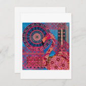 フローラフラミンゴ ノートカード (正面/裏面)