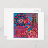 フローラフラミンゴ ポストカード (正面/裏面)