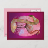 フローラフラミンゴ ポストカード (正面/裏面)