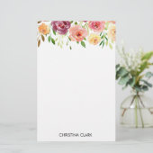 フローラフラワーガーデン開花夏 便箋 (スタンド正面)