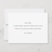 フローラフラワーガールカード 招待状 (裏面)