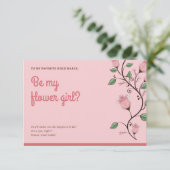 フローラフラワーガール結婚ズカード 招待状 (スタンド正面)