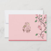 フローラフラワーガール結婚ズカード 招待状 (裏面)