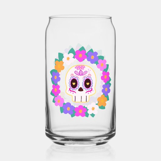 フローラフラワーシュガースカル ガラス缶 (裏面)