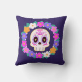 フローラフラワーシュガースカル クッション (裏面)