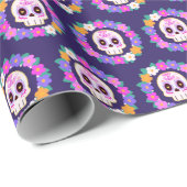 フローラフラワーシュガースカル ラッピングペーパー (ロールコーナー)