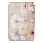 フローラフラワーズオレンジベージュピーチデザイン328 バスマット (正面縦)