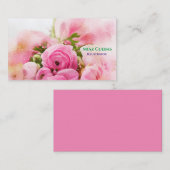 フローラフラワーバラブーケ抽象芸術 名刺 (正面/裏面)