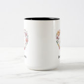 フローラフラワーパステルティーハッピーマザーズデイギフト ツートーンマグカップ (中央)