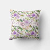 *～*フローラフラワーパターンプリントラベンダー クッション (裏面)