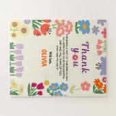 フローラフラワー誕生日5thサンキューワイルドフラワー ジグソーパズル (横)