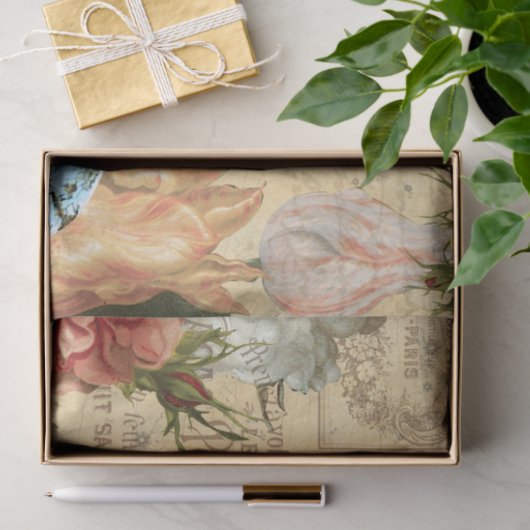 フローラフランスのエッフェルタワーエフエメラデクページTiss 薄葉紙 (ギフト)