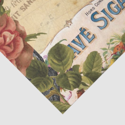 フローラフランスのエッフェルタワーエフエメラデクページTiss 薄葉紙 (詳細)