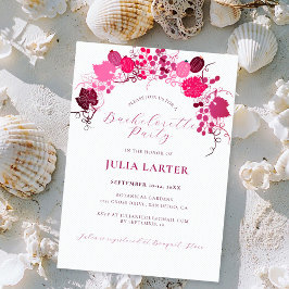 フローラフランスのスウィートベリーグレープバチェロレッテ 招待状