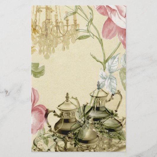 フローラフランスのティーカップティーポットパリティーパーティー (正面)