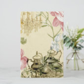 フローラフランスのティーカップティーポットパリティーパーティー (スタンド正面)