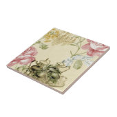 フローラフランスのティーカップティーポットパリティーパーティー タイル (側面)