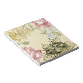 フローラフランスのティーカップティーポットパリティーパーティー ノートパッド (アングル)