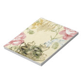 フローラフランスのティーカップティーポットパリティーパーティー ノートパッド (回転)