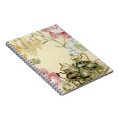 フローラフランスのティーカップティーポットパリティーパーティー ノートブック (右側)