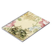 フローラフランスのティーカップティーポットパリティーパーティー ノートブック (左側)