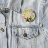 フローラフランスのティーカップティーポットパリティーパーティー 缶バッジ (インサイチュ)