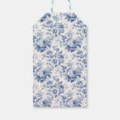 フローラフランスのトイルブルーギフトラベル ギフトタグ (裏面)