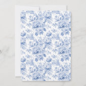 フローラフランスのトイルブルー招待状 招待状 (裏面)