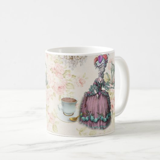 フローラフランスのパリティーパーティーマリーアントワネット コーヒーマグカップ (正面右)