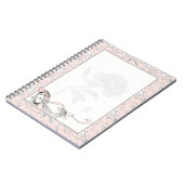 フローラフランスのファッションレディヴィンテージ ノートブック (左側)